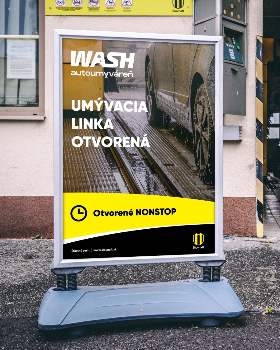 Wash autoumýváreň - linka otvorená